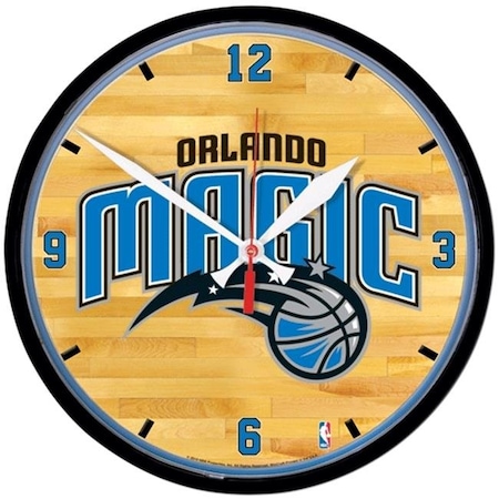 Orlando Magic Round Chrome Wall Clock